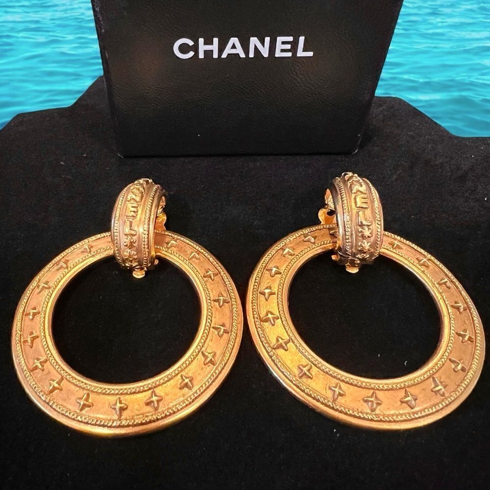 Chanel Vintage Hoops